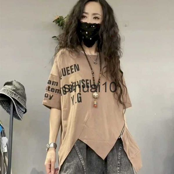 women's t-shirt summer trend t-shirts women fashion letter print zipper design t shirt fashion irregular short sleeve loose thin tshir, White
women's t-shirt summer trend t-shirts women fashion letter print zipper design t shirt fashion irregular short sleeve loose thin tshir, White