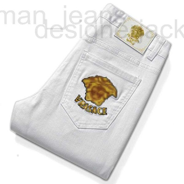 men's jeans designer designer white medusa embroidery slim fit small straight length pants brand g4h1 45y2, Blue
men's jeans designer designer white medusa embroidery slim fit small straight length pants brand g4h1 45y2, Blue