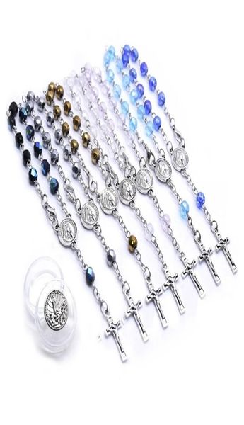 fatima crystal rosary bracelet jesus cross religious jewelry with box eight colors for men women9794692, Black
fatima crystal rosary bracelet jesus cross religious jewelry with box eight colors for men women9794692, Black