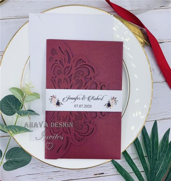 gorgeous burgundy laser cut customizable wedding invitation with belly band respond card and envelope invite for sweet 15 birthd1030884, Black
gorgeous burgundy laser cut customizable wedding invitation with belly band respond card and envelope invite for sweet 15 birthd1030884, Black