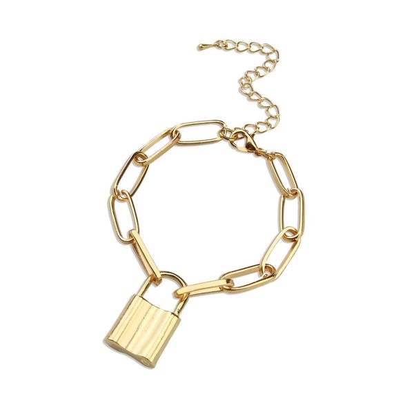 14k goldplated locking pendant bracelet female punk geometric chunk chain bracelet hip hop hasso chain cross link mother day gift1809708, Golden;silver
14k goldplated locking pendant bracelet female punk geometric chunk chain bracelet hip hop hasso chain cross link mother day gift1809708, Golden;silver