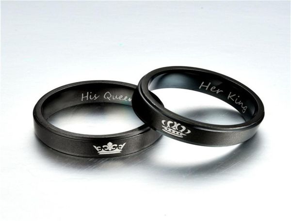 her king his queen band ring letter stainless steel crown rings couple l women mens fashion jewelry6927167, Silver
her king his queen band ring letter stainless steel crown rings couple l women mens fashion jewelry6927167, Silver