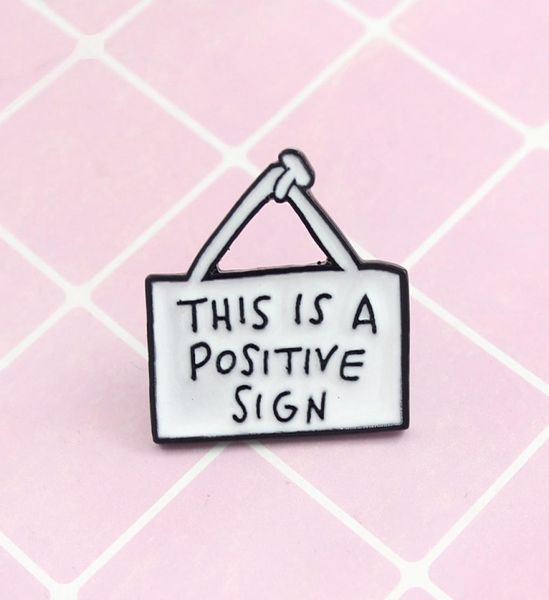 sign this is a positive sign special personality tide new brooch creative cartoon lapel denim badge pins1200338, Gray
sign this is a positive sign special personality tide new brooch creative cartoon lapel denim badge pins1200338, Gray