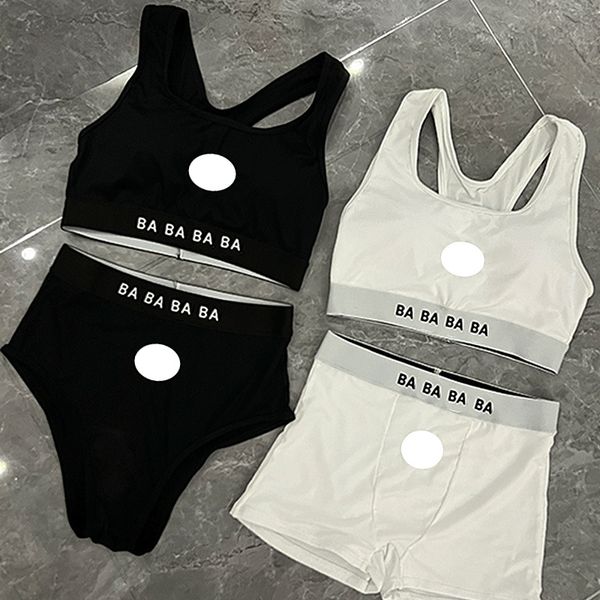 summer womens bikini swimsuit luxury letter jacquard with chest pad design sports training surfing, White;black
summer womens bikini swimsuit luxury letter jacquard with chest pad design sports training surfing, White;black
