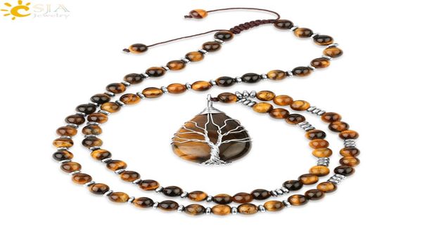 csja natural stones beaded tiger eye necklaces for men tree of life pendants mala yoga beads 7 chakra reiki female jewelry s469 205519988, Silver
csja natural stones beaded tiger eye necklaces for men tree of life pendants mala yoga beads 7 chakra reiki female jewelry s469 205519988, Silver