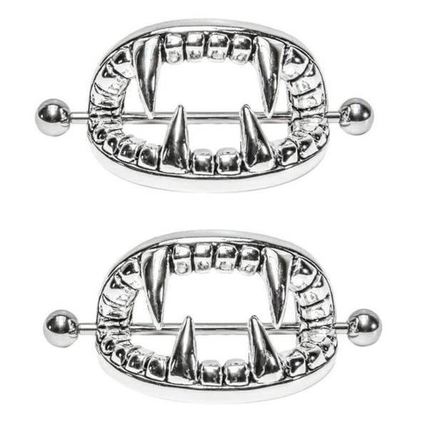 whole silver plated punk gothic stainless steel vampire teeth nipple ring women body piercing jewelry accessory9931587
whole silver plated punk gothic stainless steel vampire teeth nipple ring women body piercing jewelry accessory9931587