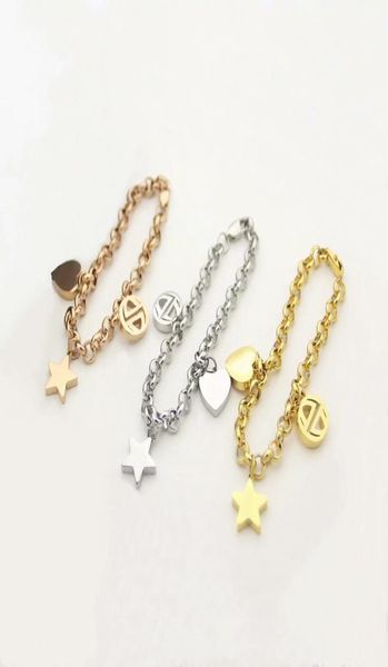 europe america fashion style lady women titanium steel thick chain bracelet with hollow out g initials heart star pendant 3 color2533479, Black
europe america fashion style lady women titanium steel thick chain bracelet with hollow out g initials heart star pendant 3 color2533479, Black
