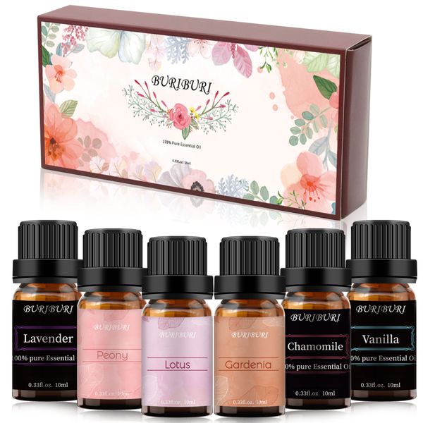 buriburi pure essential oil set - 6 aromatherapy - 10ml (lavender, chamomile, vanilla, gardenia, lotus, peony)
buriburi pure essential oil set - 6 aromatherapy - 10ml (lavender, chamomile, vanilla, gardenia, lotus, peony)