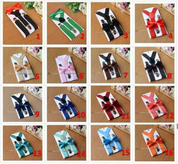 26 colors kids suspenders bow tie set for 110t baby braces elastic yback boys girls suspenders accessories8646226, Black
26 colors kids suspenders bow tie set for 110t baby braces elastic yback boys girls suspenders accessories8646226, Black