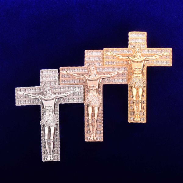 pendant necklaces jesus cross zircon charm gold color plated men's hip hop necklace rock jewelry 230621, Silver
pendant necklaces jesus cross zircon charm gold color plated men's hip hop necklace rock jewelry 230621, Silver