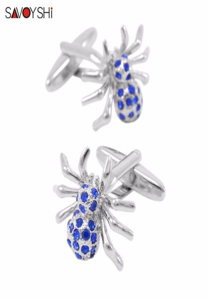 savoyshi novelty spider cufflinks for mens shirt cuff bottons blue crystal cuff links fashion gift brand jewelry8226534, Silver
savoyshi novelty spider cufflinks for mens shirt cuff bottons blue crystal cuff links fashion gift brand jewelry8226534, Silver