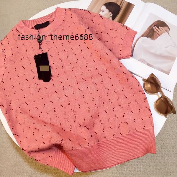 2021 high fashion women's knits short sleeve sweater letter jacquard g comfortable thin quality design, White
2021 high fashion women's knits short sleeve sweater letter jacquard g comfortable thin quality design, White
