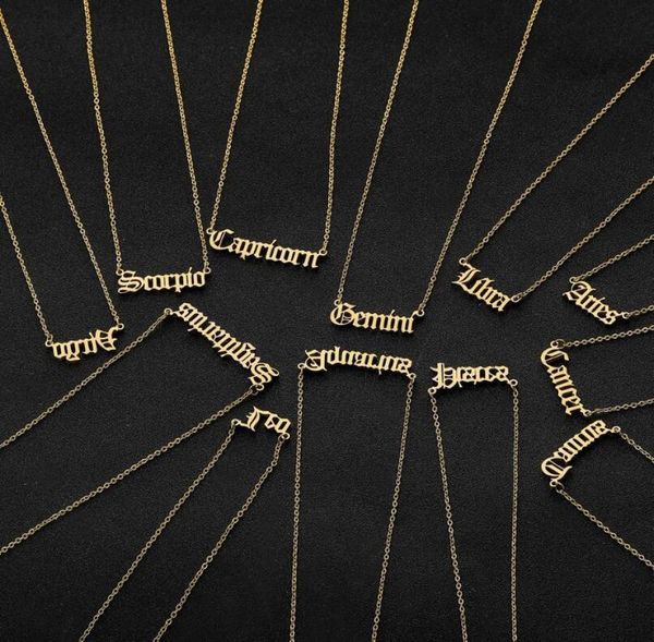 personalized letter zodiac necklace constellation necklaces custom stainless steel old english necklace birthday jewelry gifts8905237, Silver
personalized letter zodiac necklace constellation necklaces custom stainless steel old english necklace birthday jewelry gifts8905237, Silver
