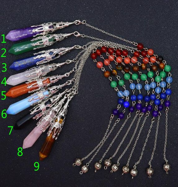hexagonal chakra crystal bullet gemstone pendant necklaces pointed quartz stone chain necklaces2026321, Silver
hexagonal chakra crystal bullet gemstone pendant necklaces pointed quartz stone chain necklaces2026321, Silver