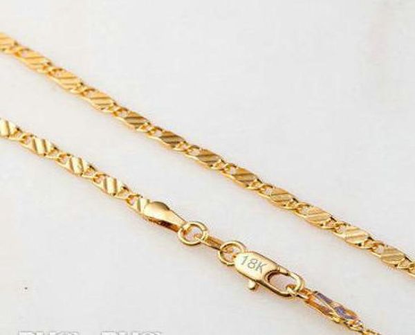 2mm luxury mens womens stamped 18k gold plated chain necklace for men women flat chains necklaces gifts jewelry making hip hop4047184, Silver
2mm luxury mens womens stamped 18k gold plated chain necklace for men women flat chains necklaces gifts jewelry making hip hop4047184, Silver