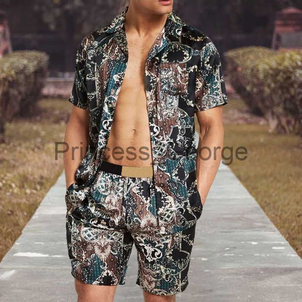 men's tracksuits summer men hawaiian sets floral print short sleeve shirt beach shorts streetwear holiday mens two piece suit trend x06, Gray
men's tracksuits summer men hawaiian sets floral print short sleeve shirt beach shorts streetwear holiday mens two piece suit trend x06, Gray