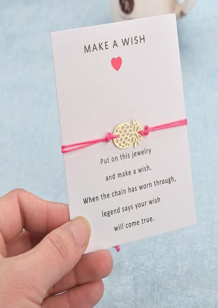 handmade friendship braided bracelet adjustable wrist cord pineapple bracelet for women girls wish card jewelry8103216, Golden;silver
handmade friendship braided bracelet adjustable wrist cord pineapple bracelet for women girls wish card jewelry8103216, Golden;silver