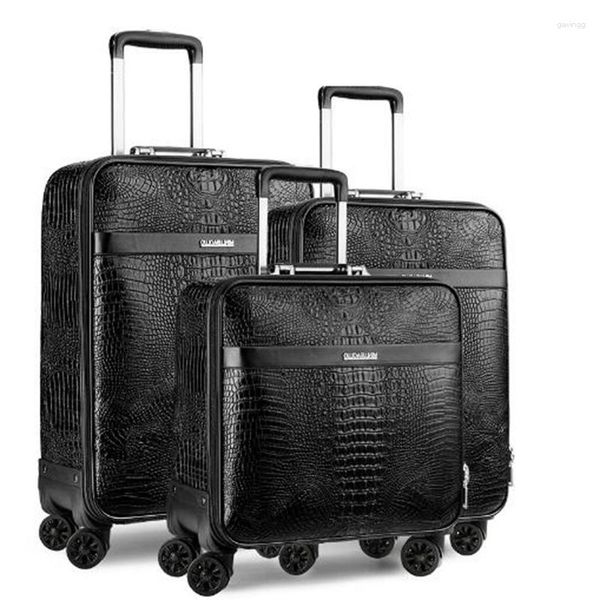 suitcases 20" travel suitcase luggage pu leather spinner rolling trolley bags men business bag on wheels
suitcases 20" travel suitcase luggage pu leather spinner rolling trolley bags men business bag on wheels