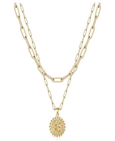 pendant exquisite simple paper clip chain necklace personalized coin 26 letter layered stainless steel necklace6990254, Silver
pendant exquisite simple paper clip chain necklace personalized coin 26 letter layered stainless steel necklace6990254, Silver