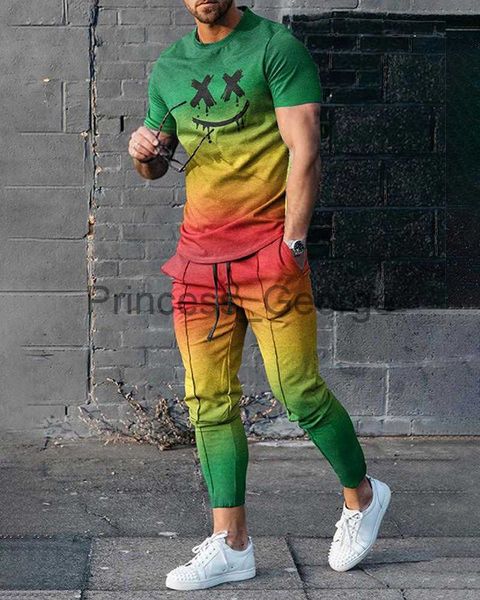 men's tracksuits men's summer tracksuit 2 pieces gradient color tshirttrousers set casual jogging suit fashion male oversized stre, Gray
men's tracksuits men's summer tracksuit 2 pieces gradient color tshirttrousers set casual jogging suit fashion male oversized stre, Gray