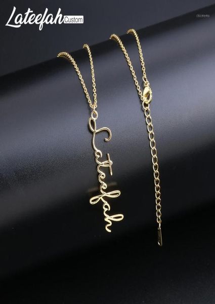 lateefah handwriting jewelry custom signature pendant collier femme vertical personality name necklace for women gift1pendant neck9510576, Silver
lateefah handwriting jewelry custom signature pendant collier femme vertical personality name necklace for women gift1pendant neck9510576, Silver