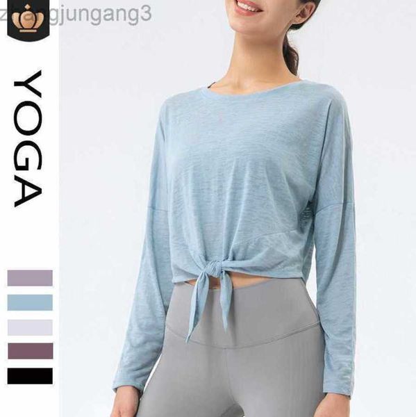 2023 designer t shirt alo yoga sweatshirt new breathable loose strap running fitness long sleeve cover yoga top, White
2023 designer t shirt alo yoga sweatshirt new breathable loose strap running fitness long sleeve cover yoga top, White