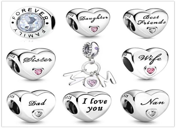 heart shape sister dad mom daughter beads fit original charms silver 925 bracelet trinket jewelry for women diy making9655876, Blue;slivery
heart shape sister dad mom daughter beads fit original charms silver 925 bracelet trinket jewelry for women diy making9655876, Blue;slivery