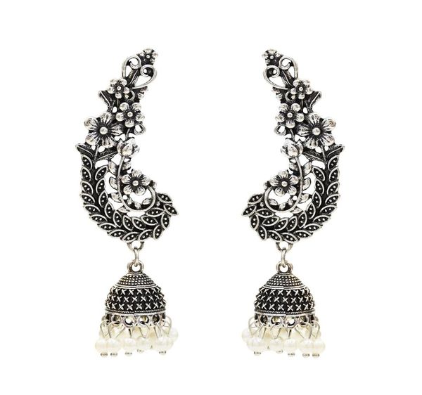vintage style with carved flower drop dangle earrings zamak gypsy indian bells long tassel statement earrings for women boho jewel7705967, Silver
vintage style with carved flower drop dangle earrings zamak gypsy indian bells long tassel statement earrings for women boho jewel7705967, Silver