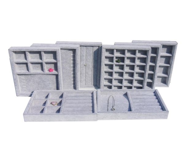 new gray velvet jewelry display tray ring earring bracelet necklace pendants tray holder box jewelry storage tray orgaizer1493226, Black
new gray velvet jewelry display tray ring earring bracelet necklace pendants tray holder box jewelry storage tray orgaizer1493226, Black
