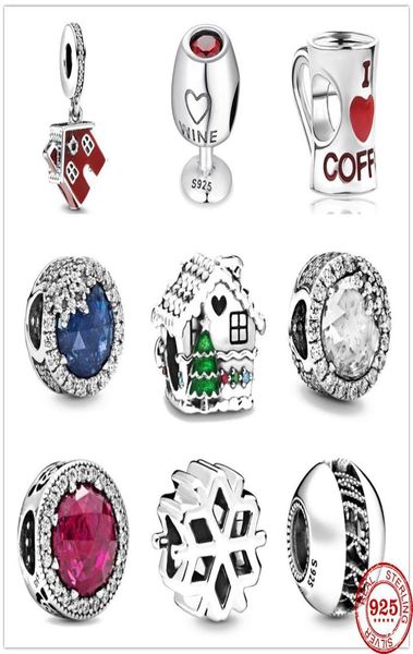 new 925 sterling silver christmas charm wine coffee snowflake house bead fit original bracelet diy women jewelry 20201410397, Blue;slivery
new 925 sterling silver christmas charm wine coffee snowflake house bead fit original bracelet diy women jewelry 20201410397, Blue;slivery