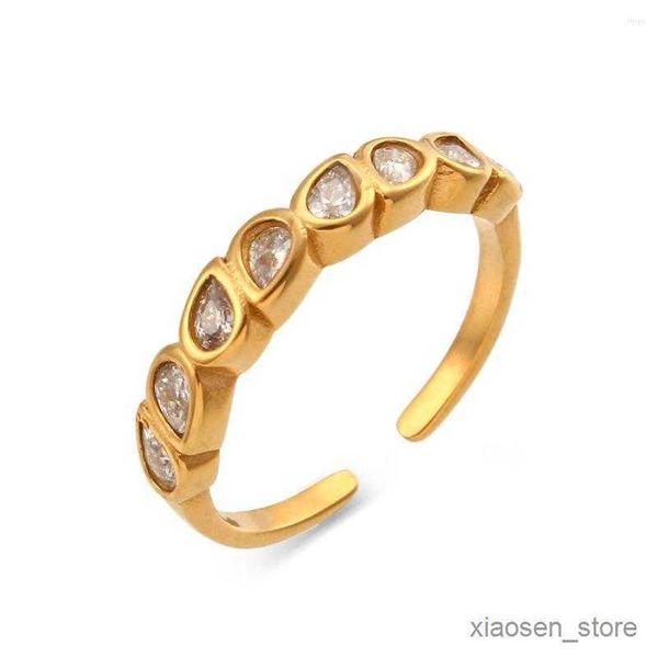 wedding rings rings rings 2023 elegant drop shaped open for women gift aesthetic 18k gold plated resistant jewelry r230626, Slivery;golden
wedding rings rings rings 2023 elegant drop shaped open for women gift aesthetic 18k gold plated resistant jewelry r230626, Slivery;golden