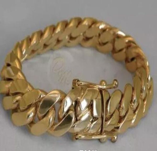 14k gold miami men039s cuban curb link bracelet 8quot heavy 997 grams 14mm4474613, Black
14k gold miami men039s cuban curb link bracelet 8quot heavy 997 grams 14mm4474613, Black