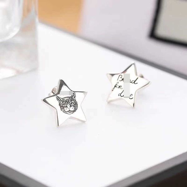 sterling silver star love fearless fashion versatile men's and women's earrings valentine's day gift, Golden
sterling silver star love fearless fashion versatile men's and women's earrings valentine's day gift, Golden