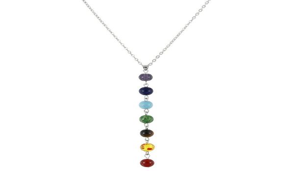 7 chakra gem stone beads pendant necklace women yoga reiki healing balancing maxi necklaces bijoux femme jewelry 20214463534, Silver
7 chakra gem stone beads pendant necklace women yoga reiki healing balancing maxi necklaces bijoux femme jewelry 20214463534, Silver