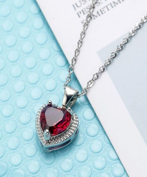 red diamond heart pendant necklace stainelss steel chain women girls necklaces red green crystal fashion jewelry gift will and san4949969, Silver
red diamond heart pendant necklace stainelss steel chain women girls necklaces red green crystal fashion jewelry gift will and san4949969, Silver
