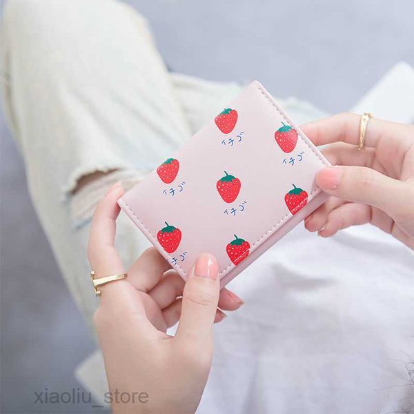 money clips ins three-fold pu leather strawberry children's short wallet women cute cartoon fruit card holder girls bag coin pursehkd23, Black
money clips ins three-fold pu leather strawberry children's short wallet women cute cartoon fruit card holder girls bag coin pursehkd23, Black