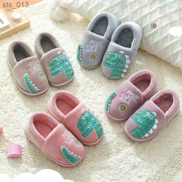 non-slip children home slippers baby warm cotton indoor shoes 2021 winter cartoon dinosaur kids slippers boys girls flops soft l230518, Black;grey
non-slip children home slippers baby warm cotton indoor shoes 2021 winter cartoon dinosaur kids slippers boys girls flops soft l230518, Black;grey