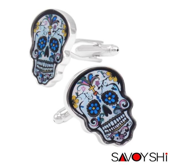 novelty colorful skull cufflinks for mens shirts cuff accessories painted cufflinks enamel savoyshi brand whole j5084885, Silver 
novelty colorful skull cufflinks for mens shirts cuff accessories painted cufflinks enamel savoyshi brand whole j5084885, Silver