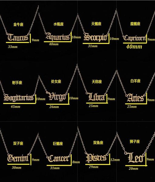 personalized gold letter zodiac necklace constellation necklaces custom stainless steel old english necklace birthday jewelry gift9390537, Silver
personalized gold letter zodiac necklace constellation necklaces custom stainless steel old english necklace birthday jewelry gift9390537, Silver