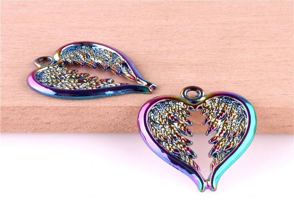 23325 20pcs alloy rainbow charms heart angel wings pendant diy jewelry accessories6320192, Silver
23325 20pcs alloy rainbow charms heart angel wings pendant diy jewelry accessories6320192, Silver