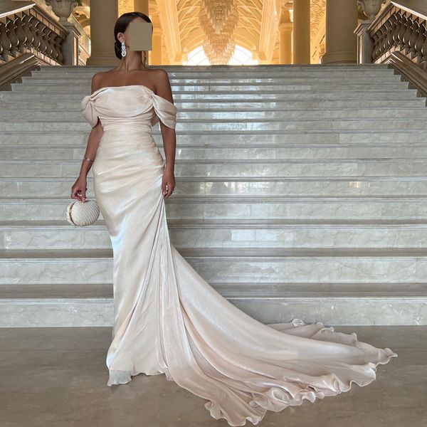 2023 elegant beige evening dress for women off shoulder arabic mermaid prom party dubai long formal gowns robe de soire, Black;red
2023 elegant beige evening dress for women off shoulder arabic mermaid prom party dubai long formal gowns robe de soire, Black;red