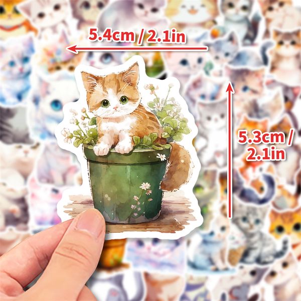 50pcs watercolor style cat plant stickers cute kitty graffiti kids toy skateboard car motorcycle bicycle sticker decals
50pcs watercolor style cat plant stickers cute kitty graffiti kids toy skateboard car motorcycle bicycle sticker decals