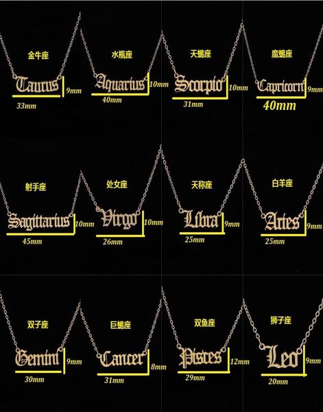 personalized gold letter zodiac necklace constellation necklaces custom stainless steel old english necklace birthday jewelry gift7342843, Silver
personalized gold letter zodiac necklace constellation necklaces custom stainless steel old english necklace birthday jewelry gift7342843, Silver