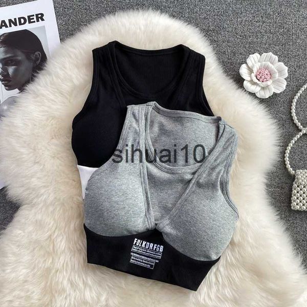 women's t-shirt tank women built in bra sleeveless omighty crop woman camisoorblock camis patchwork camis for womens j230627, White
women's t-shirt tank women built in bra sleeveless omighty crop woman camisoorblock camis patchwork camis for womens j230627, White