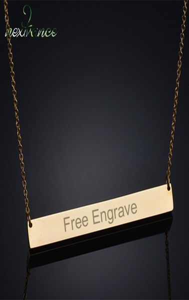 nextvance 50mm titanium bar engrave pendant necklace 3 colors custom nameplate letter necklaces for personalized gift4833303, Silver
nextvance 50mm titanium bar engrave pendant necklace 3 colors custom nameplate letter necklaces for personalized gift4833303, Silver