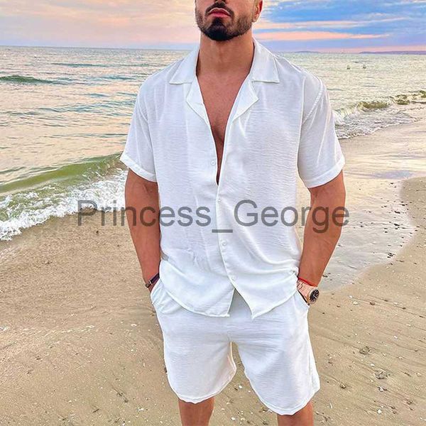 men's tracksuits summer men's suits casual two piece sets for men beach cotton linen hawaiian shirt man short sleeve button shirt, Gray
men's tracksuits summer men's suits casual two piece sets for men beach cotton linen hawaiian shirt man short sleeve button shirt, Gray