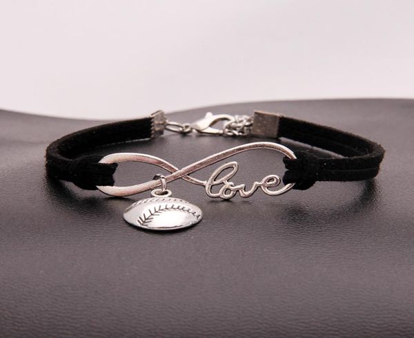 american softball infinity bracelets for women men love baseball charm velvet string rope wrap bangle fashion sports jewelry gift1937924, Golden;silver
american softball infinity bracelets for women men love baseball charm velvet string rope wrap bangle fashion sports jewelry gift1937924, Golden;silver