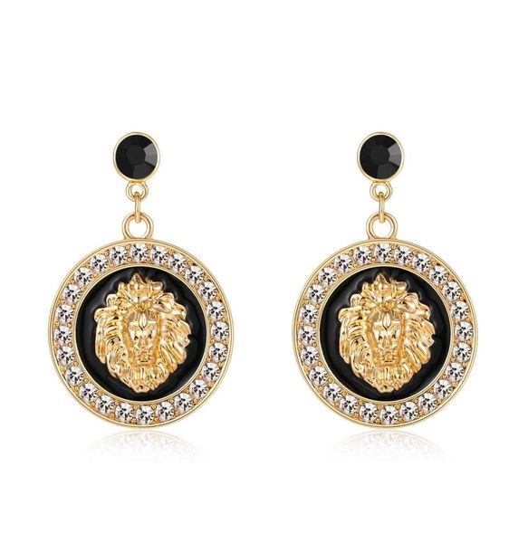 hip hop lion head charm stud earrings gold color alloy crystal black enamel costume jewelry5664565, Golden
hip hop lion head charm stud earrings gold color alloy crystal black enamel costume jewelry5664565, Golden