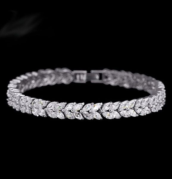 latest wheat design tennis bracelet bangle for women female bracelet bangle with marquise cut cubic zirconia stone4036876, Black
latest wheat design tennis bracelet bangle for women female bracelet bangle with marquise cut cubic zirconia stone4036876, Black