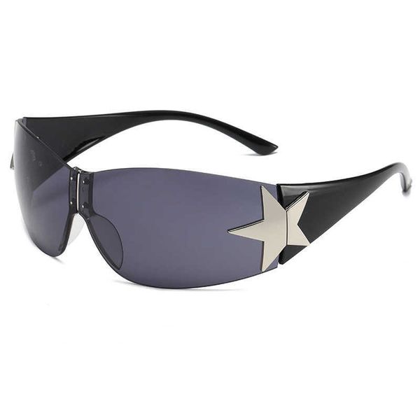 sunglasses pentagonal split surrounding future wind ins sunglasses for men and women, White;black
sunglasses pentagonal split surrounding future wind ins sunglasses for men and women, White;black